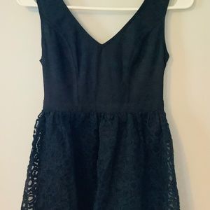 Ladakh Black Lace Minidress